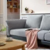 Sofa văng vải 3 chỗ tựa rời kèm ghế đôn FIROH (8)