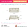 Sofa văng vải cao cấp 3 chỗ tựa rời KASHTON (2)