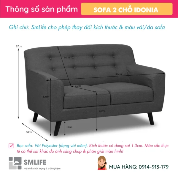 Sofa văng vải chất lượng IDONIA (2)