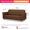 Sofa văng vải hiện đại 3 chỗ tựa liền HALVAR (2)