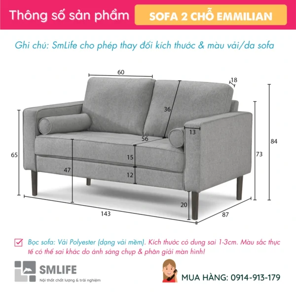 Sofa văng vải hiện đại EMMILIAN (2)