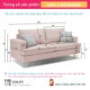 Sofa vang vai sang trong 3 cho ngoi BEOMIA 2 Sofa văng vải sang trọng 3 chỗ ngồi BEOMIA (2)