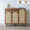 Tủ giày gỗ cánh mây hiện đại Annas