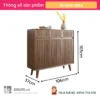 Tu giay go tu nhien Sola 8 Tủ giày gỗ tự nhiên Sola (8)