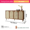Tủ trang trí gỗ cánh mây hiện đại Annas (2)