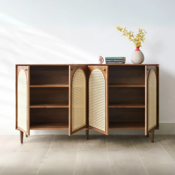 Tủ trang trí gỗ cánh mây hiện đại Annas (4)