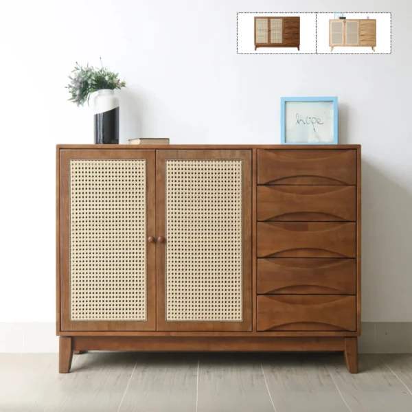 Tủ trang trí gỗ tự nhiên Kuny 111