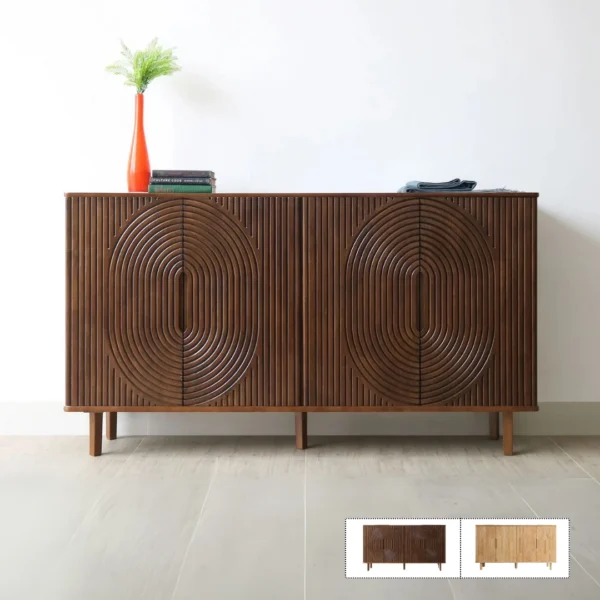 Tủ trang trí gỗ tự nhiên Noras