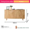 Tu trang tri go tu nhien Sola 7 Tủ trang trí gỗ tự nhiên Sola (7)