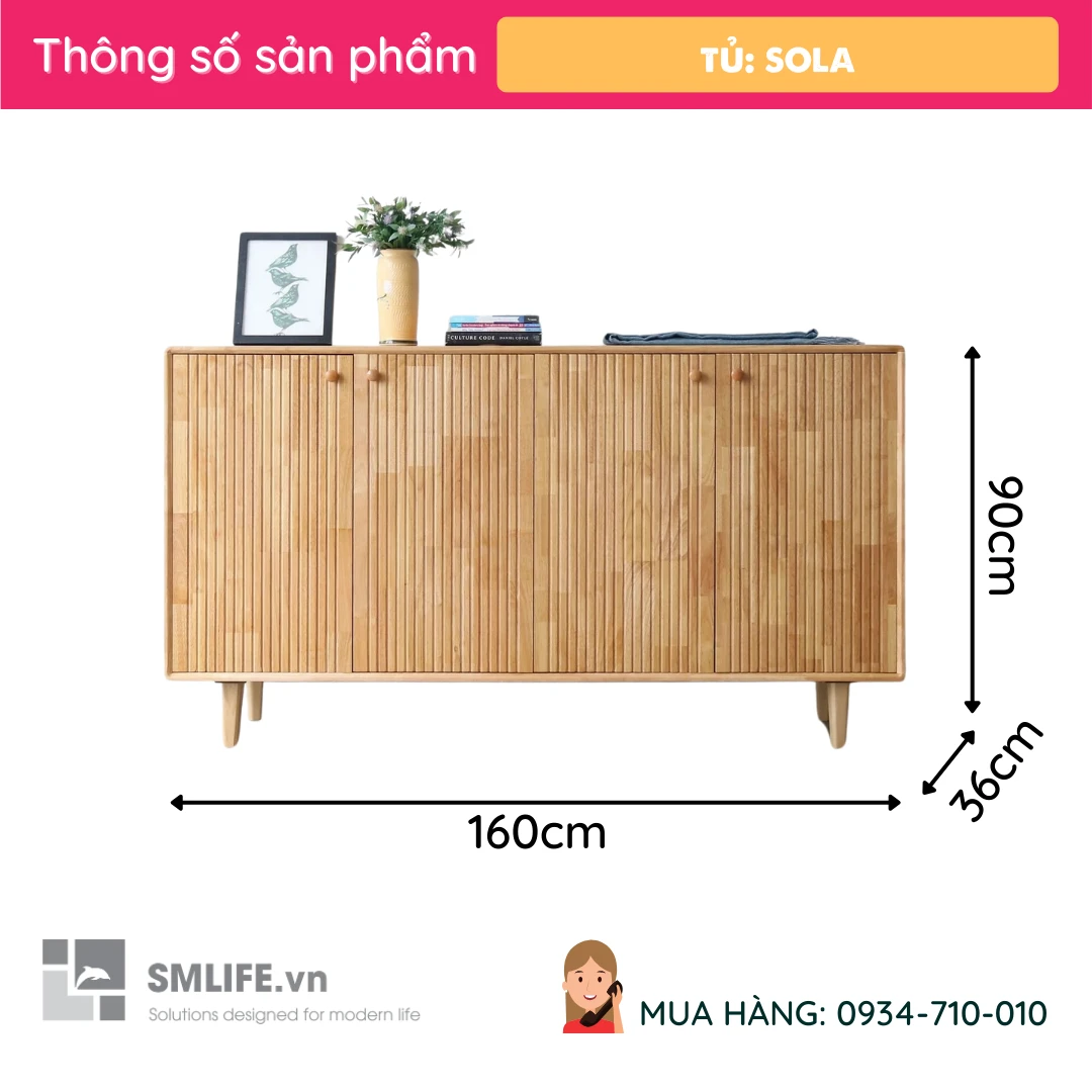 Tu trang tri go tu nhien Sola 7 Tu trang tri go tu nhien Sola 7