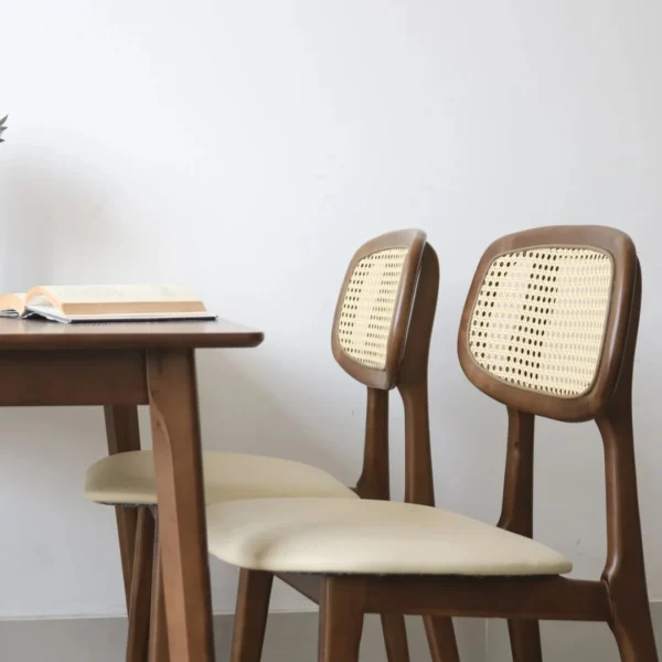Bộ bàn ăn 4 ghế gỗ tự nhiên Minae (4)