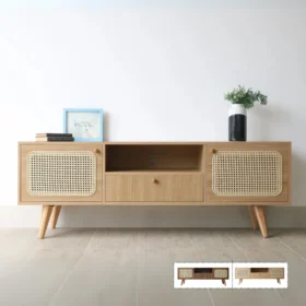 Kệ tivi gỗ MDF cánh mây Renas