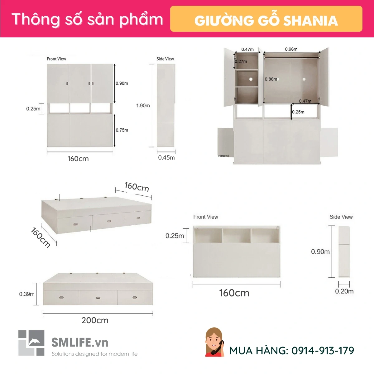 Giuong go Shania Giuong go Shania