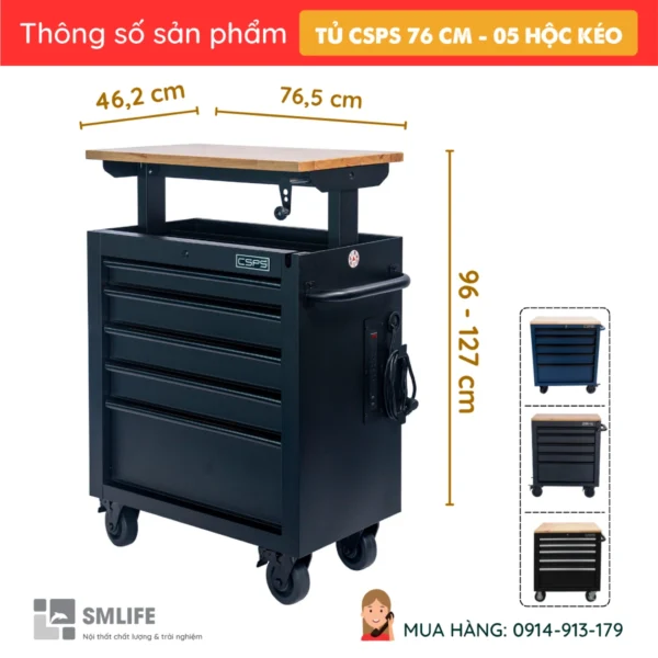 Tu dung do co khi CSPS 76cm – 05 hoc keo Nang ha 2