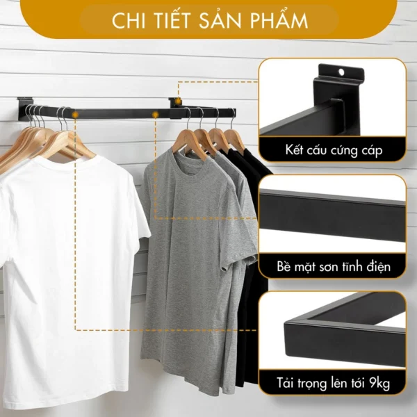 Gia treo chu U trung bay cai Slatwall 4