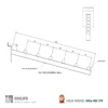 Gia treo nghieng 30cm trung bay cai Slatwall 3