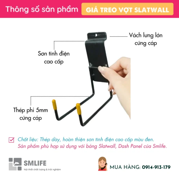 Gia trung bay vot cai Slatwall 2