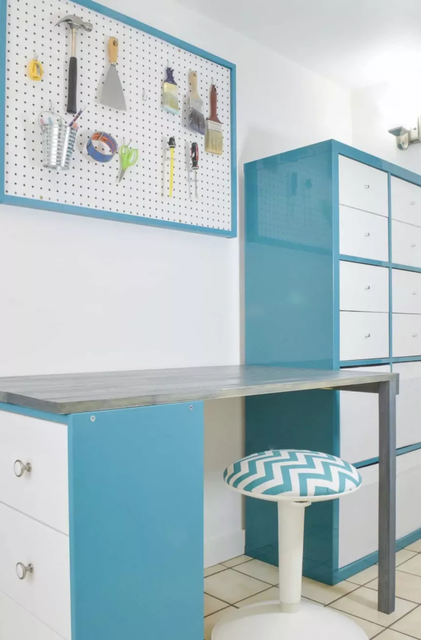 23 y tuong nang cap ban lam viec tu o ikea cho goc lam viec gon ep SMLIFE 6 Image