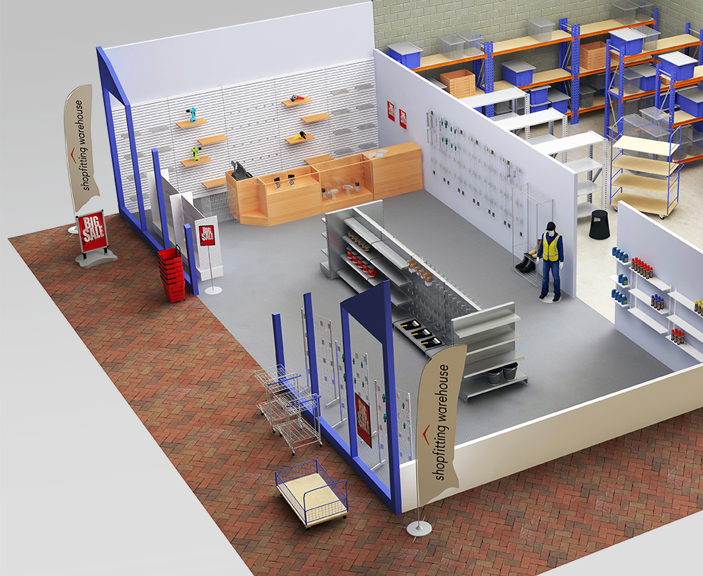 trade counter thiet ke quay giao dich hieu qua luong lay hang nhanh trung bay ro rang SMLIFE Image