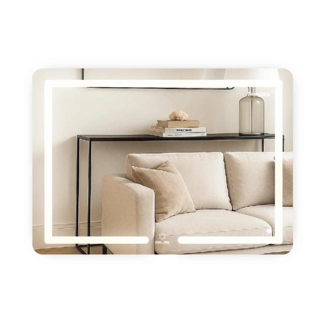 Guong led chu nhat GLS 60x80cm PEON TRUE VALUE Guong led chu nhat GLS 60x80cm PEON TRUE VALUE