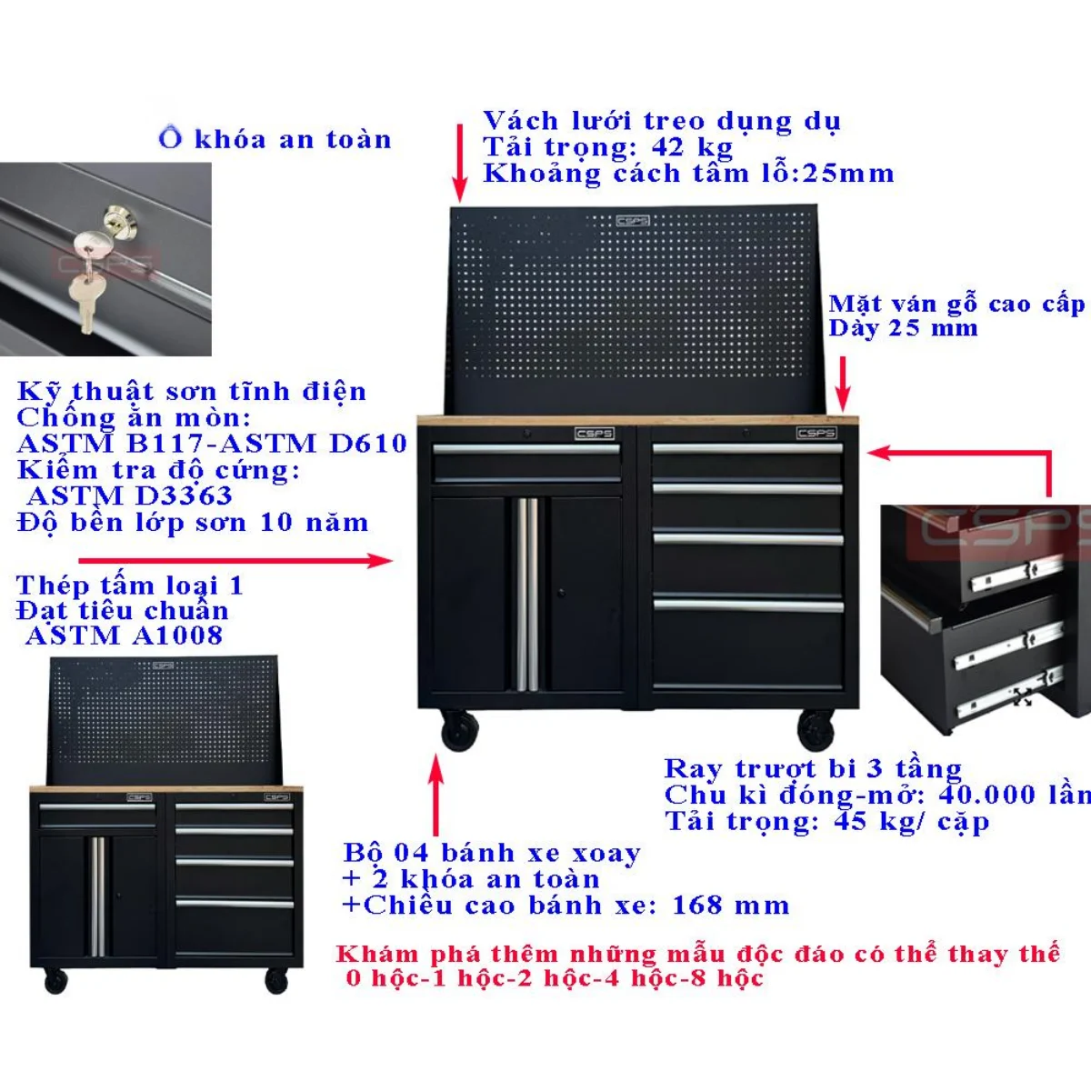 Ban nguoi gia cong co khi CSPS 122cm 2 tu 4 hoc 19 Ban nguoi gia cong co khi CSPS 122cm 2 tu 4 hoc 19