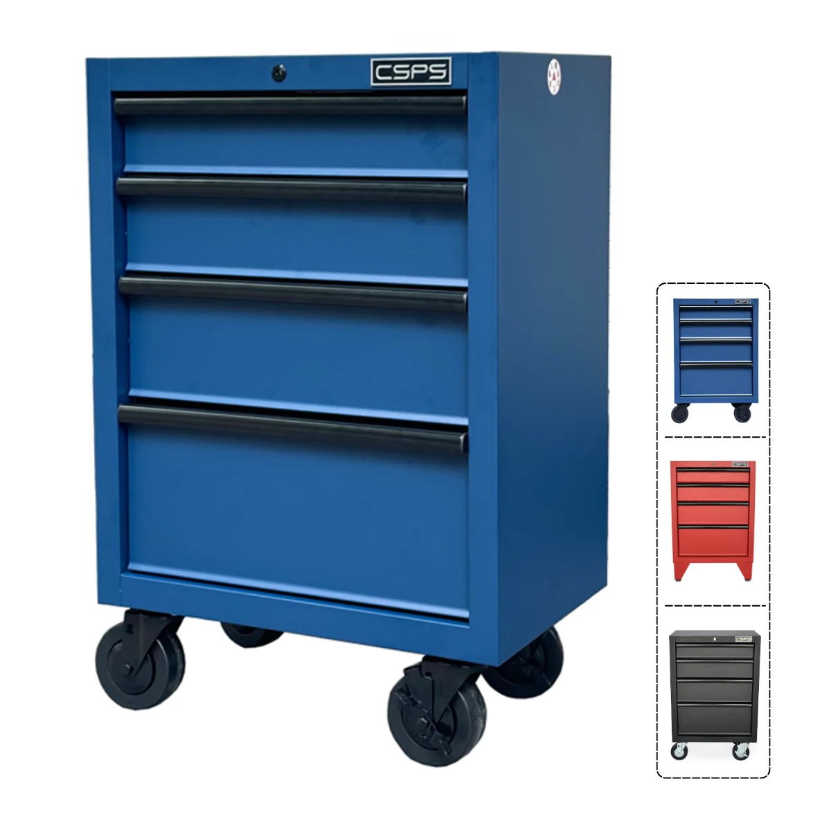 Tu do nghe sua chua o to CSPS 61cm mau xanh – 04 hoc keo Tủ đồ nghề sửa chữa ô tô CSPS 61cm - 04 hộc kéo