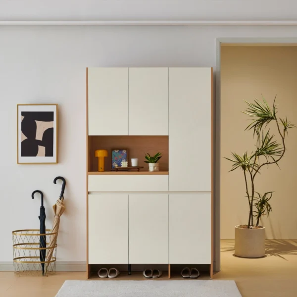 Tủ giày kết hợp tủ trang trí hiện đại Rivoli
