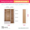 Tu quan ao cho be phong cach hien dai Calder 2 Tủ quần áo cho bé phong cách hiện đại Calder (2)