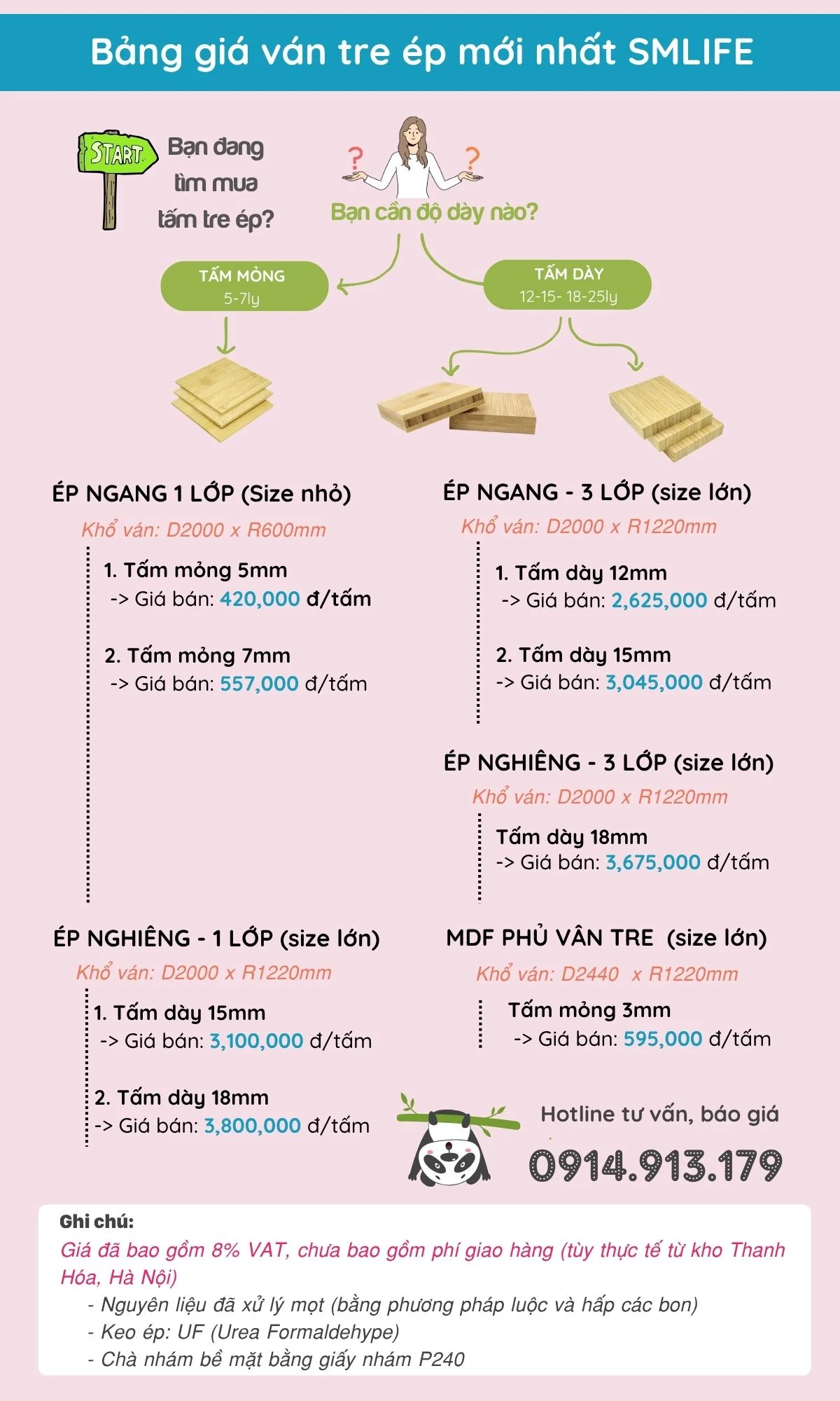 Ván tre ép nhiều quy cách