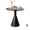 Ban cafe tron mat MDF phu veneer chan thep FIRA 4 Bàn cafe tròn mặt MDF phủ veneer chân thép FIRA - Ảnh 5