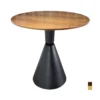Ban cafe tron mat MDF phu veneer chan thep FIRA 6 Ban cafe tron mat MDF phu veneer chan thep FIRA 6