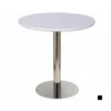 Ban cafe tron mat MDF son chan inox BELA 3 Ban cafe tron mat MDF son chan inox BELA 3