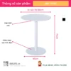 Ban cafe tron mat MDF son chan thep COZY 2 Bàn cafe tròn mặt MDF sơn chân thép COZY - Ảnh 2