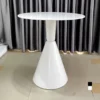 Ban cafe tron mat MDF son chan thep ENZO 5 Bàn cafe tròn mặt MDF sơn chân thép ENZO - Ảnh 5