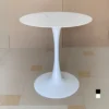 Ban cafe tron mat da phien chan thep EDEN 5 Bàn cafe tròn mặt đá phiến chân thép EDEN - Ảnh 3