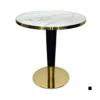 Ban cafe tron mat da phien chan thep PURE 3 Ban cafe tron mat da phien chan thep PURE 3