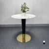 Ban cafe tron mat da phien chan thep REED 5 Bàn cafe tròn mặt đá phiến chân thép REED - Ảnh 4