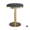 Ban cafe tron mat da phien vien inox ma vang ALBA Ban cafe tron mat da phien vien inox ma vang ALBA