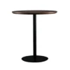 Ban cafe tron mat go MDF phu veneer chan thep DALE 4 Ban cafe tron mat go MDF phu veneer chan thep DALE 4