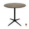 Ban cafe tron mat go MDF phu veneer chan thep OTTO 4 Bàn cafe tròn mặt gỗ MDF phủ veneer chân thép OTTO - Ảnh 5