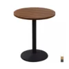 Ban cafe tron mat go chan thep GALE 7 Ban cafe tron mat go chan thep GALE 7