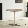 Ban cafe tron mat go phu verneer chan inox FLINT 6 Bàn cafe tròn mặt gỗ phủ verneer chân inox FLINT - Ảnh 4