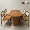 Bo ban an oval 4 ghe Minai Bộ bàn ăn oval 4-6 ghế gỗ tự nhiên Minai - Ảnh 10