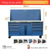 Ban nguoi co khi CSPS 183cm 3 tu 9 hoc keo kem vach pegboard 2 Bàn nguội cơ khí CSPS 183cm, 3 tủ 9 hộc kéo kèm vách Pegboard - Ảnh 2