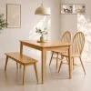 Bo ban an 3 ghe go tu nhien Solas Bench 6 Bộ bàn ăn 3 ghế gỗ tự nhiên Solas Bench - Ảnh 8