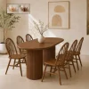 Bo ban an oval 4 6 ghe go tu nhien Solas 6 Bộ bàn ăn oval 4-6 ghế gỗ tự nhiên Solas - Ảnh 10